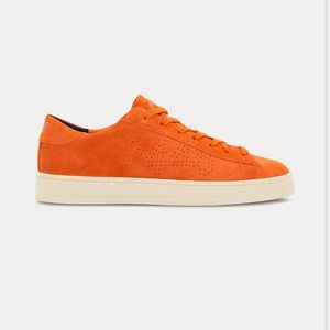 P448 - Jack Suede Orange Low Top Sneakers
